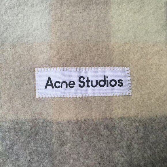 Vally Plaid Alpaca, Wool & Mohair Blend Scarf Acne Studios - Picture 3 of 4